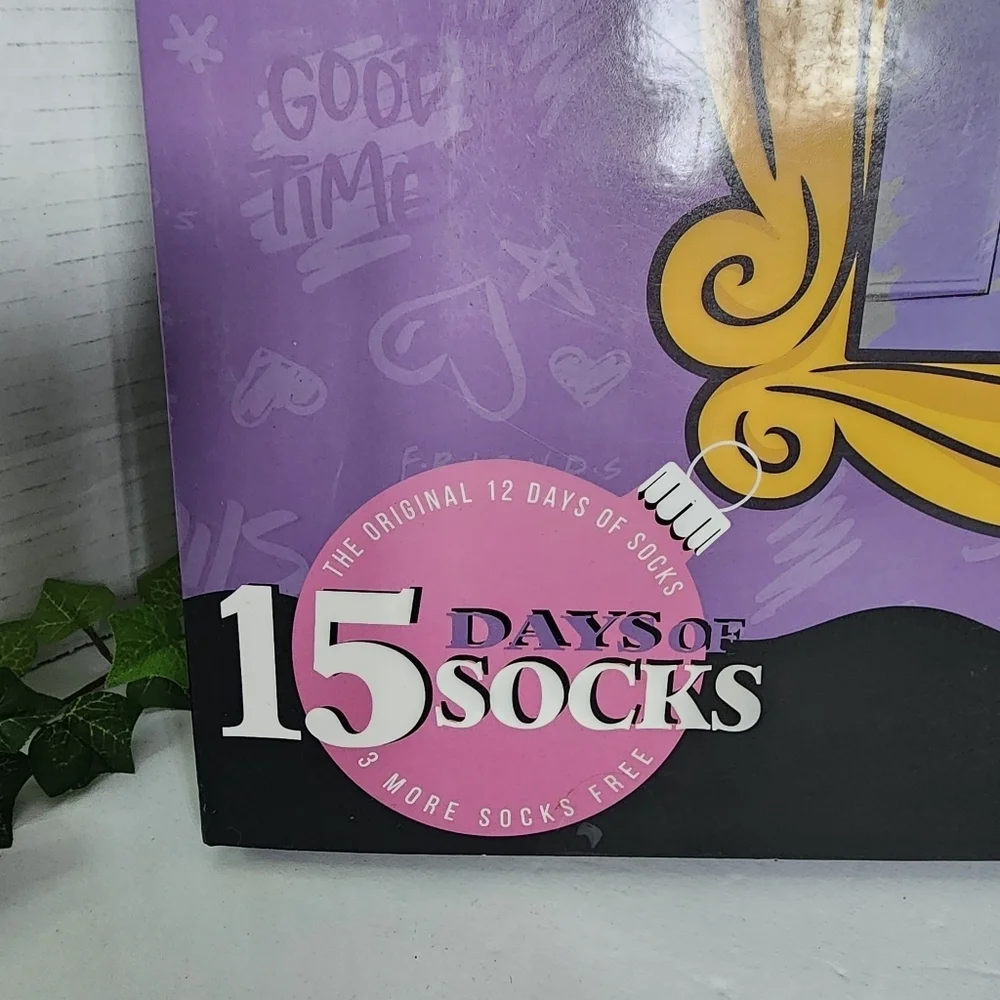 Friends 15 Days of Socks Set Advent Calendar Child Size M New